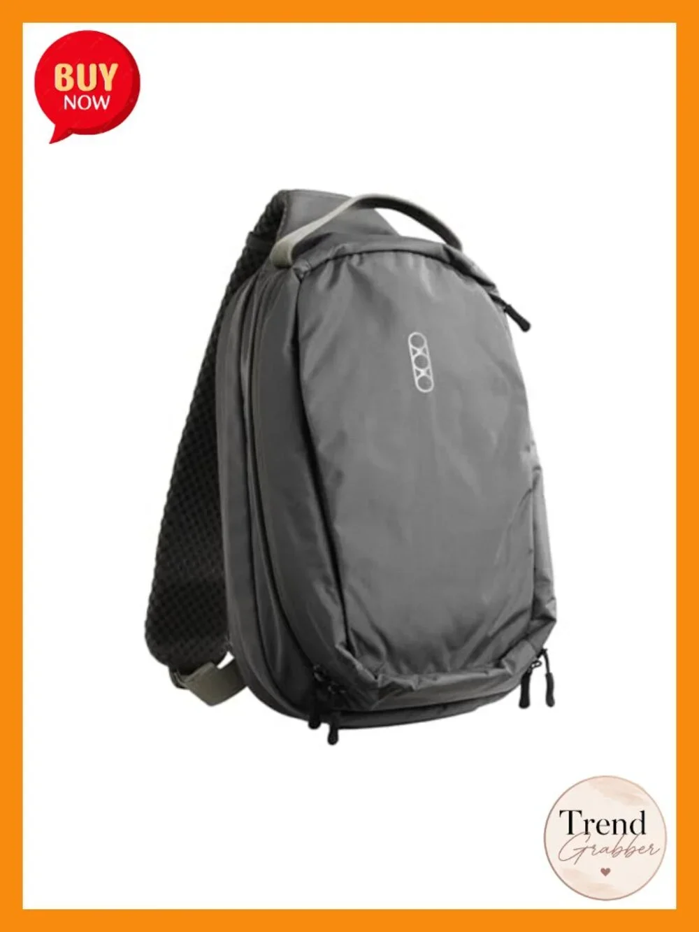 Tactical Crossbody Sling Backpack with Padded Laptop Sleeve, Nylon